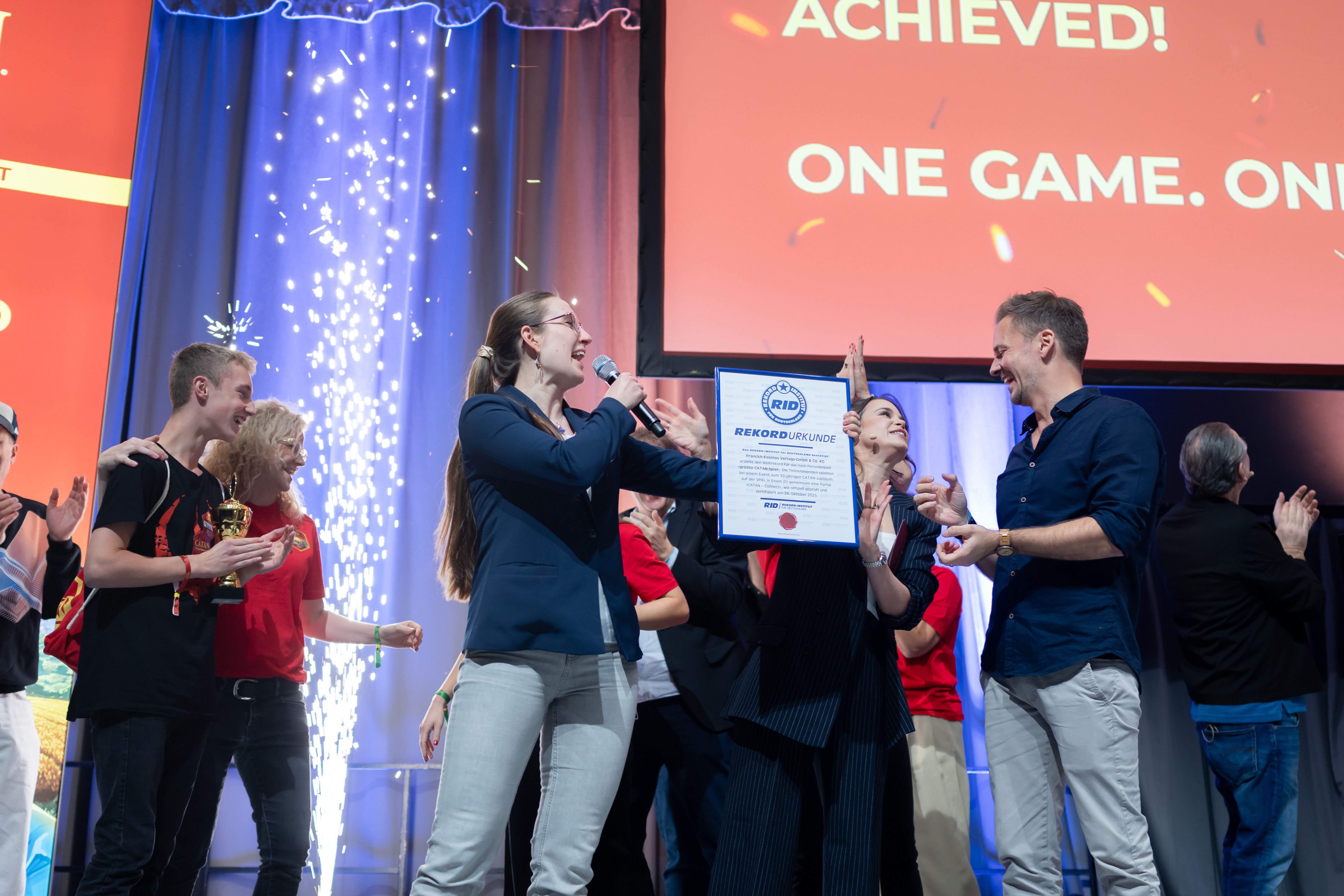 SPIEL Essen 2025 Catan Connect Weltrekord geschafft